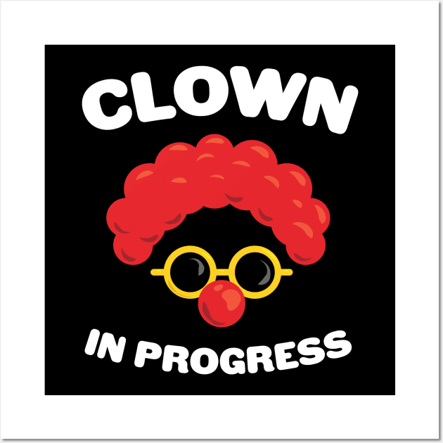 Clown College Gym Tshirt For Circus Training Wall Art by razlanisme